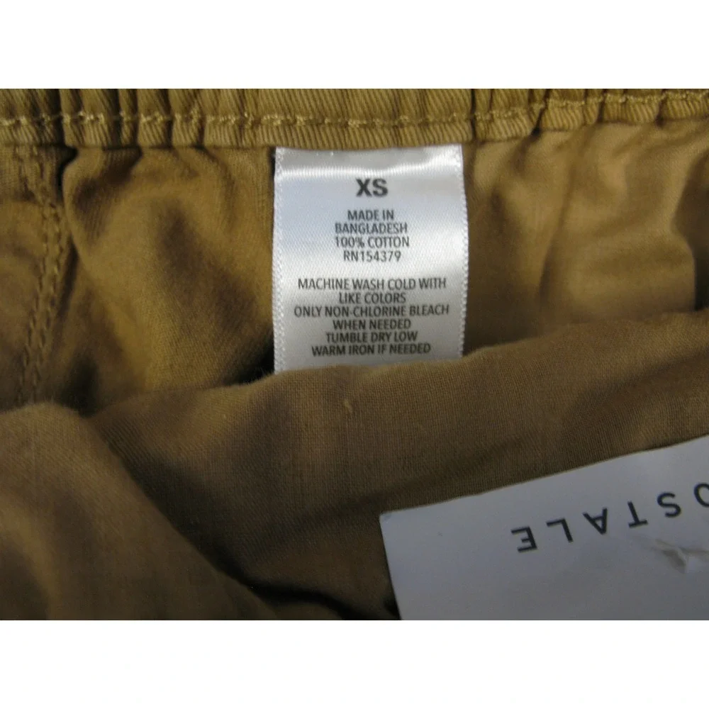 Aeropostale Mens Cargo Jogger Pants Tan Khaki Non Stretch Cotton XS New 2054‎